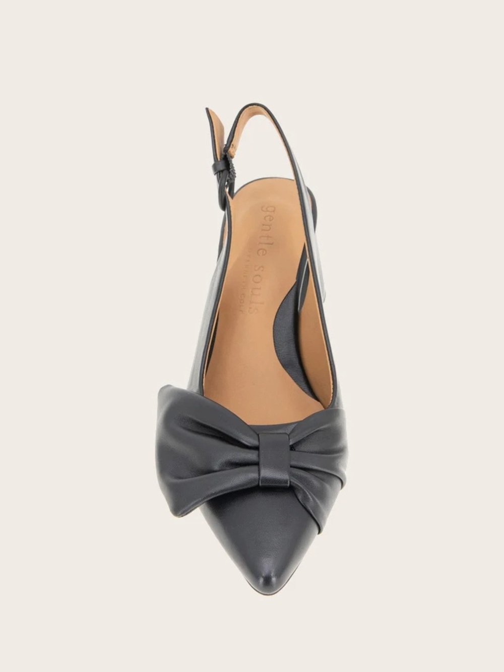 NWOT GENTLE SOULS - DIANA LEATHER BOW
SLINGBACK HEEL Sz